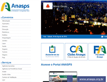 Tablet Screenshot of mg.anasps.org.br