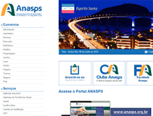 Tablet Screenshot of es.anasps.org.br