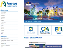 Tablet Screenshot of pe.anasps.org.br